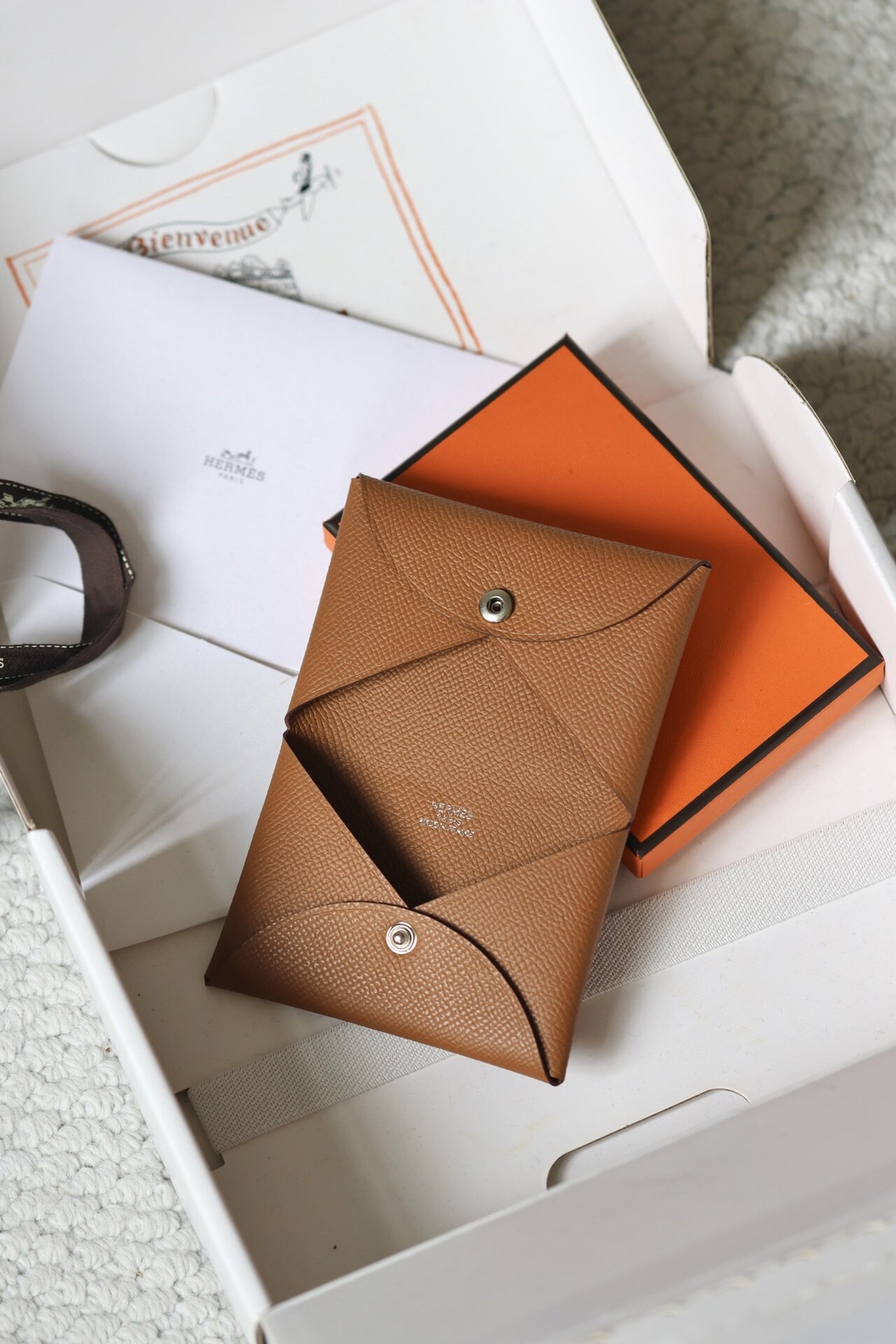 HERMES card wallet 10.5 x 7 x 1.3cm 5